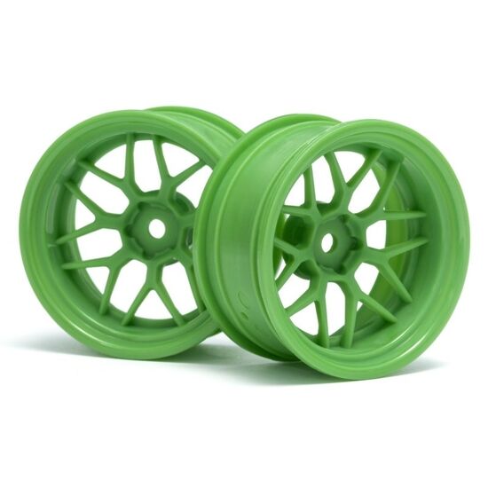 Jantes Tech 7 verte 52x26x+9mm offset (2pcs)