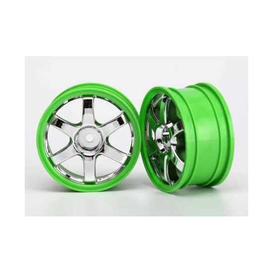 Wheels, Volk Racing TE37 (chrome/gree n) (2)