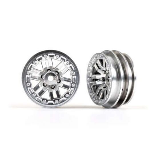 Wheels, 1.0' (satin chrome) (2)