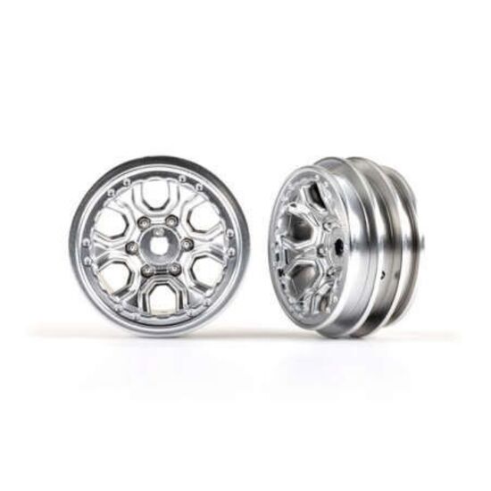 Wheels, 1.0' (satin chrome) (2)