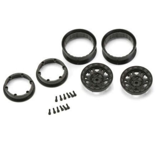 Fr, R Impulse 1.9 Blk Plastic Bead-Lo c Whl:Crawler