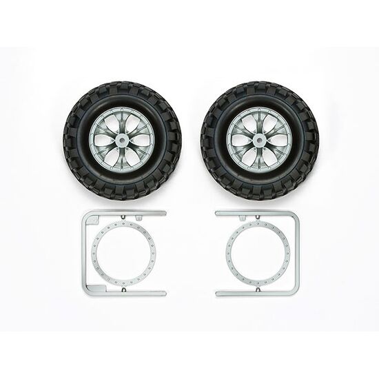Rock Block Tires w/Tapered 6-Spoke Wheels (CC-01)