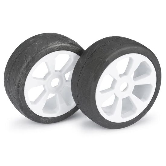 Paire de roues Buggy  6 battons/Street  blanc 1/8ème (2pcs)