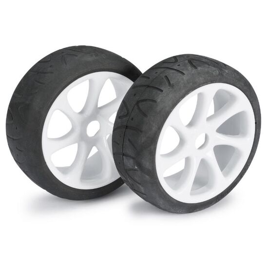 Paire de roues Buggy  7 battons/Street  blanc 1/8ème (2pcs)