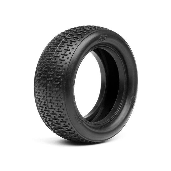 HB FULLSLOT TIRE (2pcs/Red/2wd Front/ 1/10 Buggy), 2 image