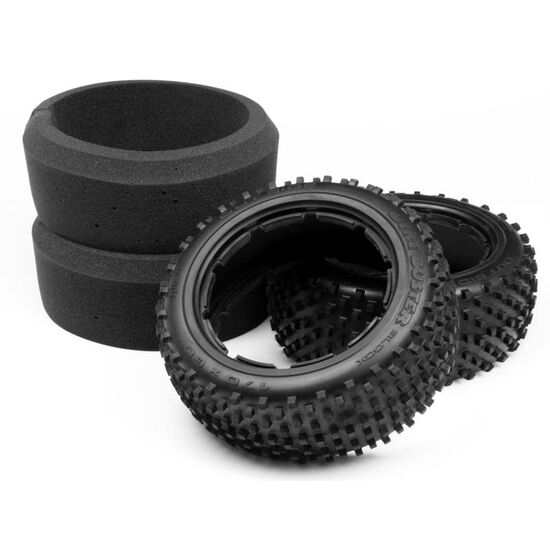 BAJA 5b - DIRT BUSTER BLOCK TIRE M COMPOUND (170x60mm/2pcs), 2 image