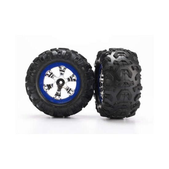 Tires & wheels, assembled, glued/blue