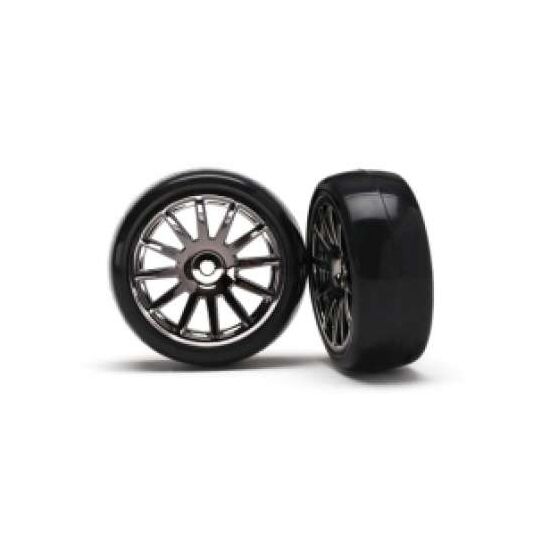 Wheels 12-SP Black & Slike Tyres