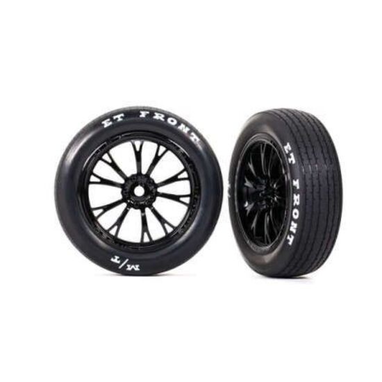 Tires & wheels, assembled, glued (Wel d gloss black wheels, tires, foam ins erts) (front) (2)
