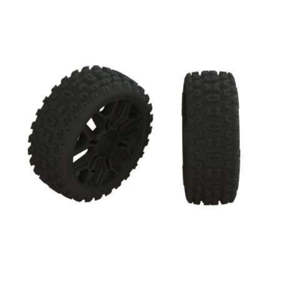 2HO Tire Set Glued Black (2), 3 image