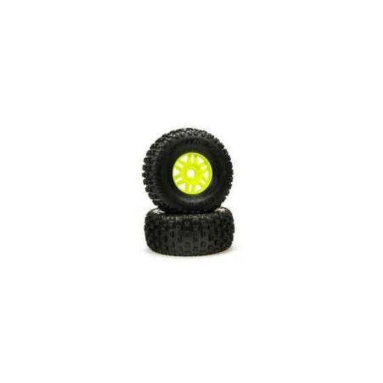 dBoots 'Fortress' Tyre Set Glued Gree n (Pair)