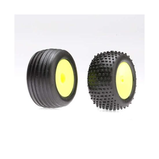 MICRO Front/Rear Wheels & Tires 4 pneus / jantes - jaune