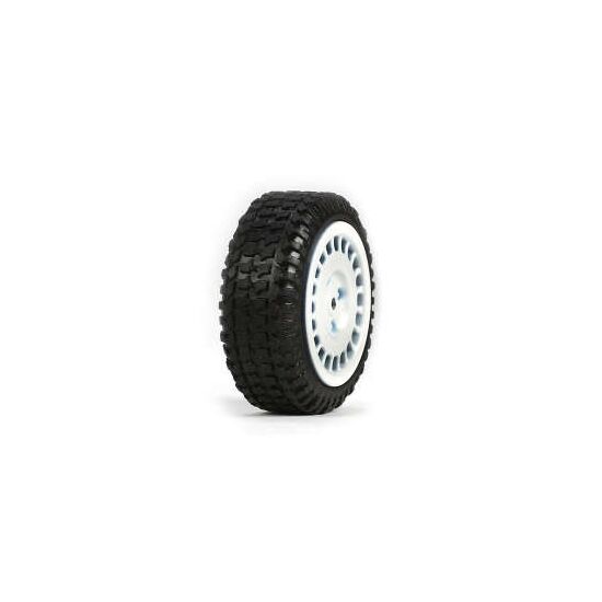 MICRO Tires Mounted White RALLY