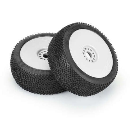 1/8 Hex Shot S3 Fr/Rr Bggy Tires Mntd 17mm Wht (2), 2 image
