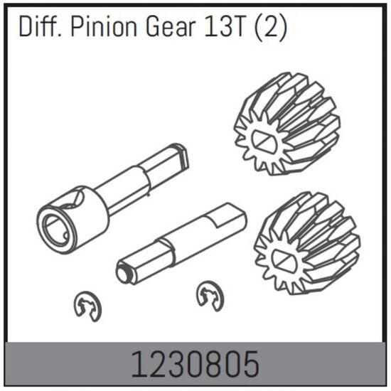 Pignon de différentiel 13T (2)