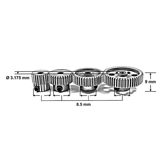 AB2310281-Steel Pinion 48dp - 24T