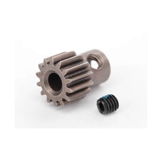 Gear, 14-T pinion (48-pitch)/ set sc rew