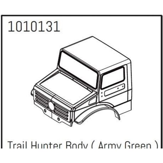 T-Hunter PC Carrosserie (army-green) - PRO Crawler 1:18
