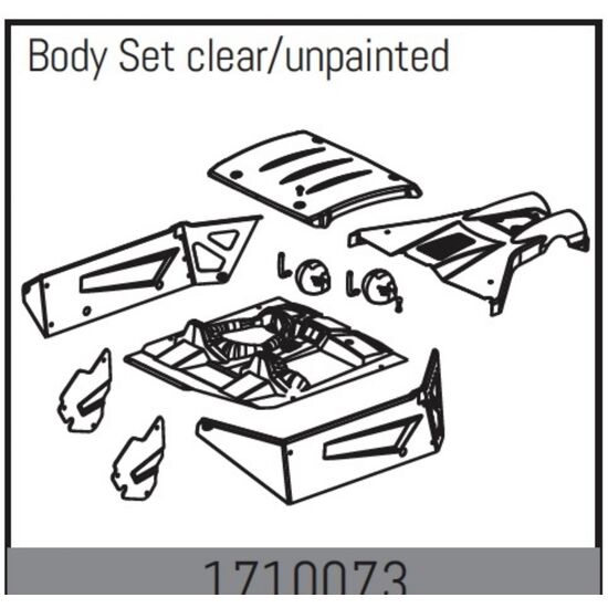 Carrosserie Set transparente