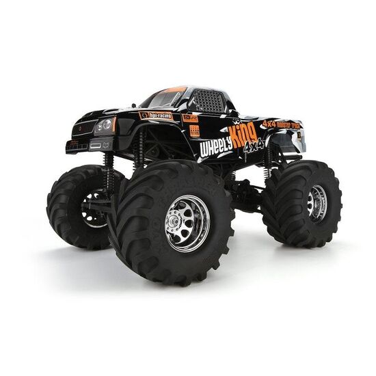 Karosserie Mini GT-1 Truck bemalt (Wheely King/Schwarz/Grau)