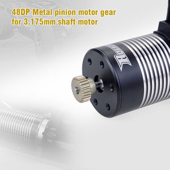 36T 48DP pinion gear 7075 Aluminum  3.175 bore For 1-10 cars, 2 image