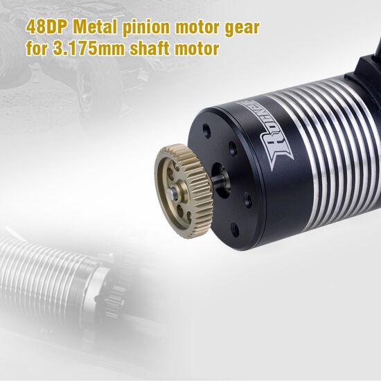 38T 48DP pinion gear 7075 Aluminum  3.175 bore For 1-10 cars, 3 image