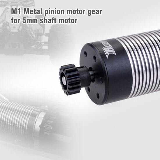 16T M1 pinion gear  alloy steel  5.0mm bore for 1/8cars., 3 image