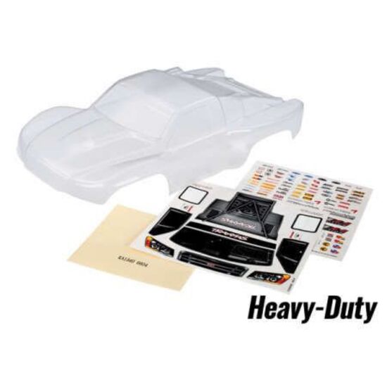 Body, Slash 4X4, heavy duty (clear, u ntrimmed, requires painting)/ window masks/ decal sheet