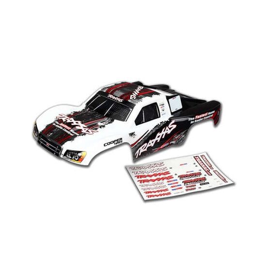 Body, Slash 4X4, white (2014 paint) ( painted, decals applied)