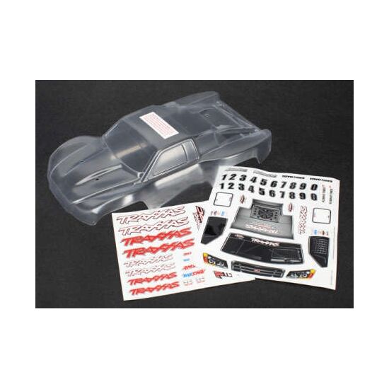 Body, 1/16th Slash (clear, requires p ainting)/grill, lights decal sheet