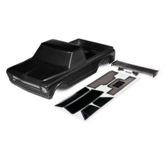 Body, Chevrolet C10 (black) (includes wing & decals) (requires #9415 serie s body accessories to complete body)