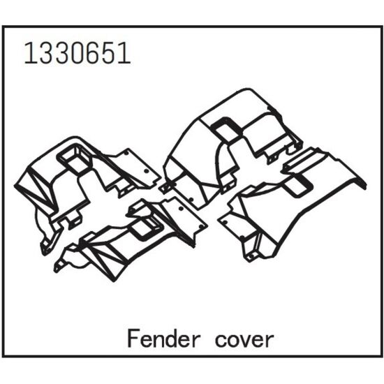 AB1330651-Fender Cover Set - Yucatan