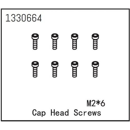 Vis à tête cylindrique M2*6 (8)