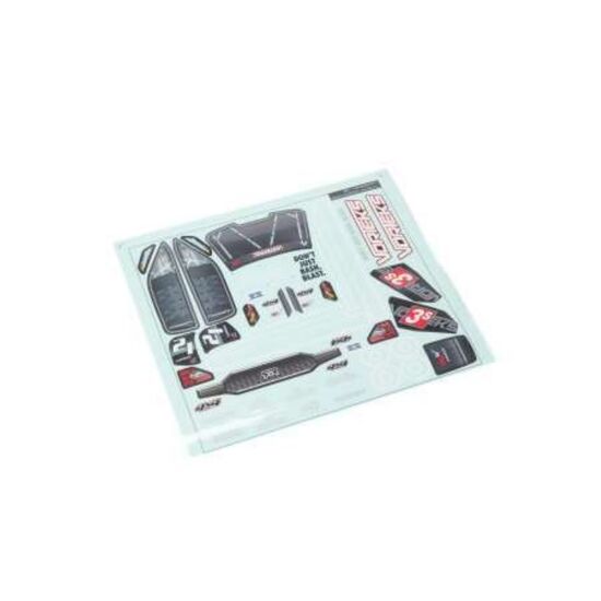 VORTEKS 4X4 Clear Body w/ Decals And Window Masks, 2 image