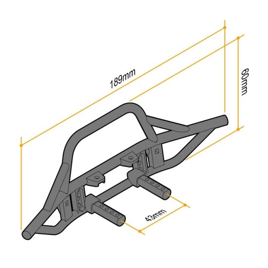 Gmade Front Tube Bumper for Gmade GS01 Chassis, 4 image