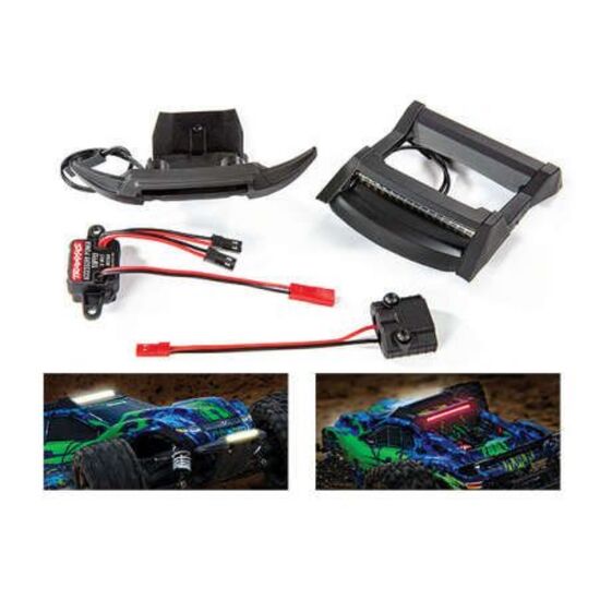 LED light set, complete (includes bum per with LED lights, roof skid plate with LED lights, 3-volt accessory pow