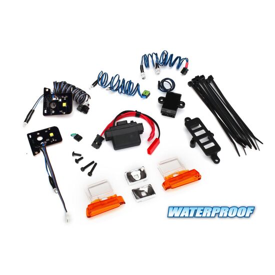 LED light set, complete with power su pply (contains headlights, tail lights, side marker lights, di