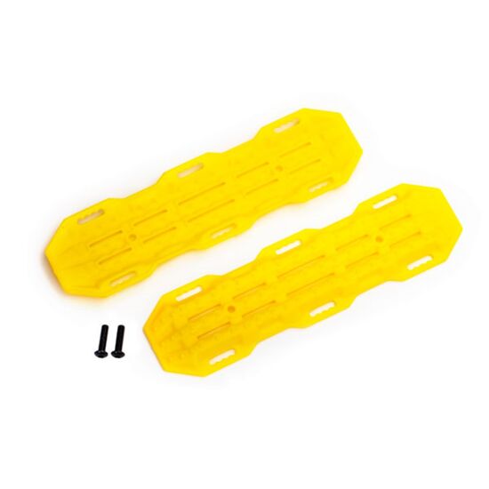Traction boards, yellow/ mounting har dware