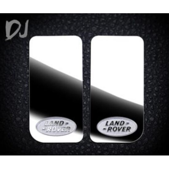 1/10 Land Rover Stainless Steel Mirror Sticker for Traxxas TRX-4 Defender, 2pcs.