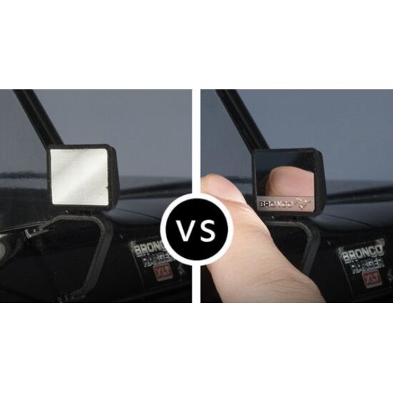 1/10 Stainless Steel Mirror Sticker for Traxxas TRX-4 Ford Bronco, 2pcs., 2 image