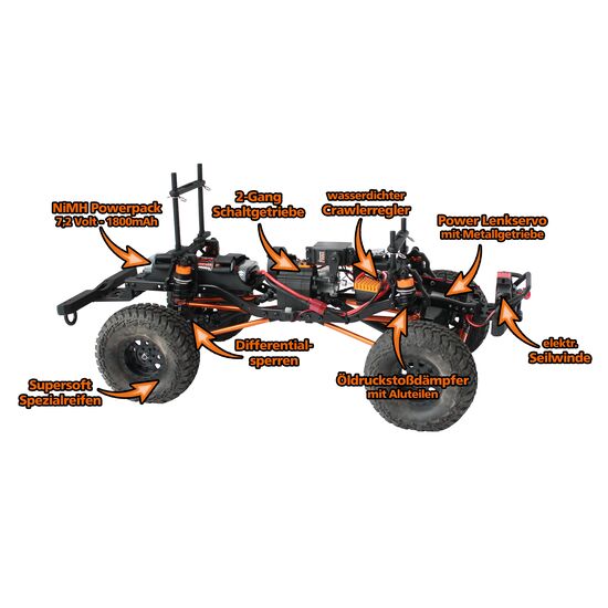 DF4S Crawler 313mm Pickup rouge RTR, 2 image
