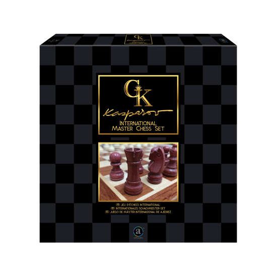 KASPAROV Intern. Master Chess Set FSC Plateau en bois 30 cm x 30 cm