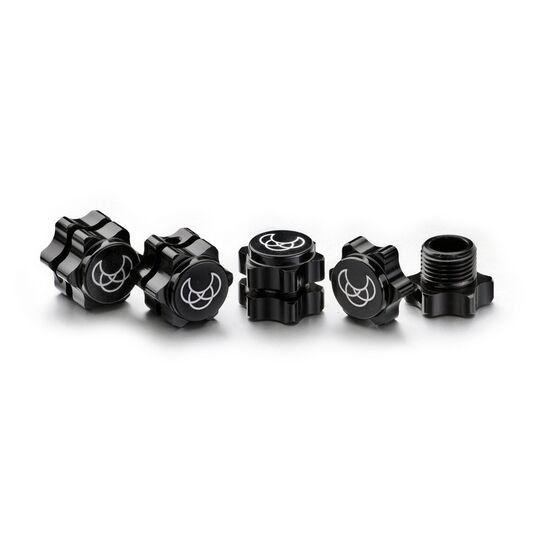 Hexagones de roue 17mm noir (4)