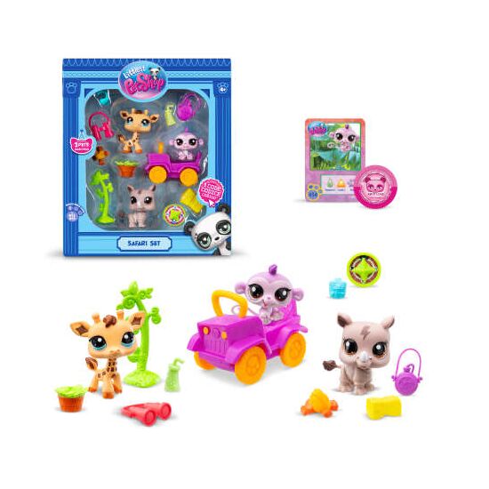LPS Set 3 Pets Safari & acces.