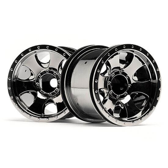 WARLOCK WHEEL BLACK CHROME (2.2in/2pcs)