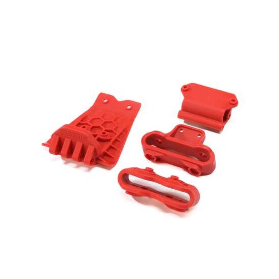 Lower Skid And Bumper Mount Set - Red