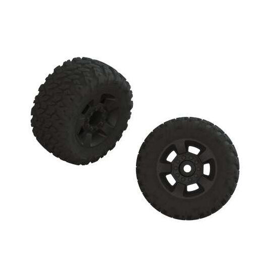 dBoots FORTRESS LP Tire Set Glued Bla ck (1 Pair)
