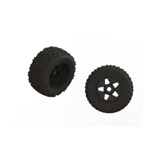 dBoots 'FORTRESS' Tire Set Glued (Bla ck) (2 Pairs)