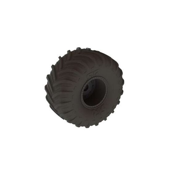 dBoots '2-HO' Tire Set Glued (Black) (2 Pairs)