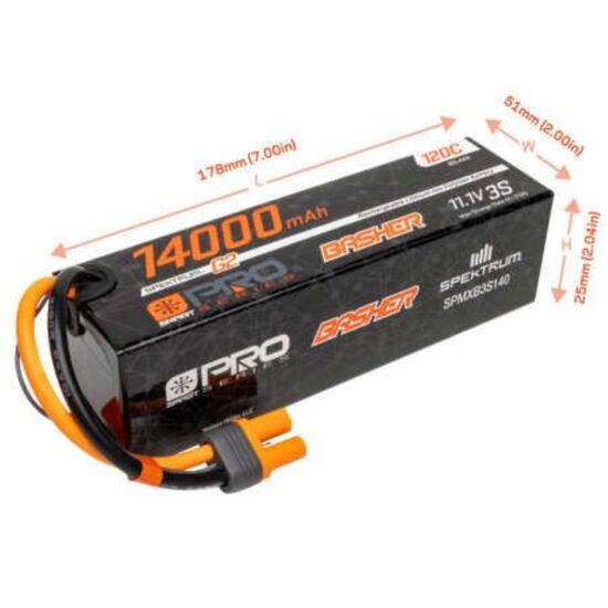 LEMSPMXB3S140-ACCU Li-Po 3S 11.1V 14000mAh 120C G2 Smart Pro Basher IC5